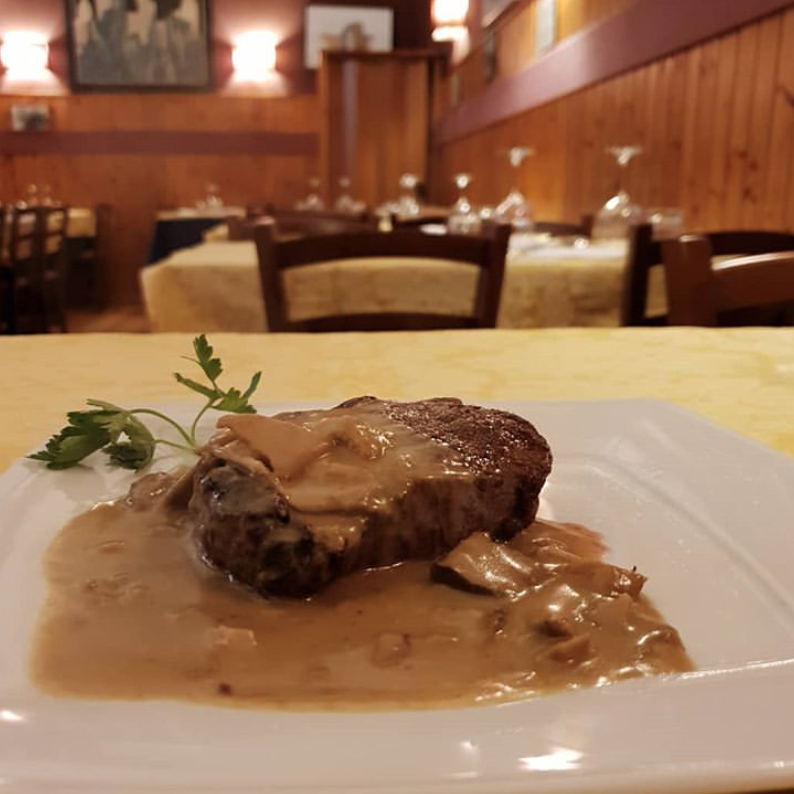 Filetto di manzo ai funghi porcini